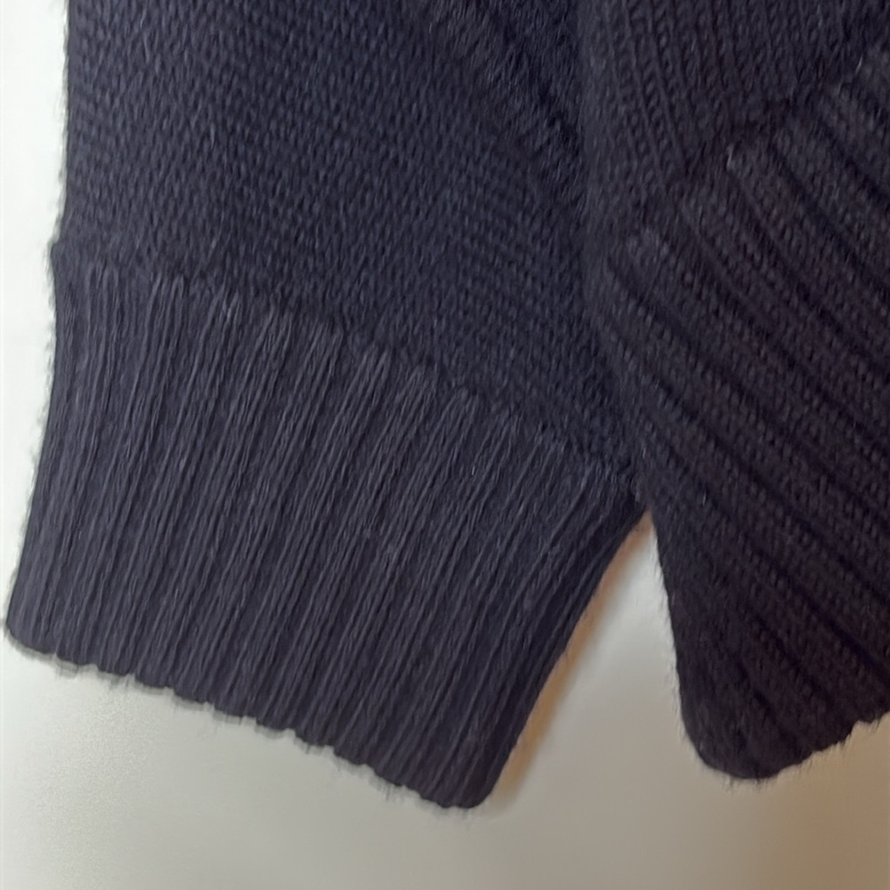 Banana Republic | Black Fine Merino Wool 1 Button Dolman Sleeve Knit Cardigan S - Picture 12 of 17